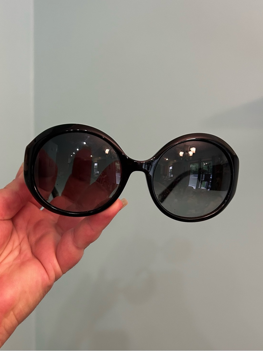 Coach Black Circle Monogram Sunglasses